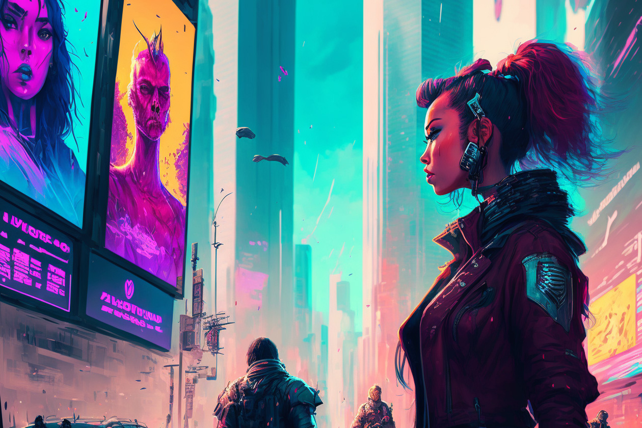 Brand Activation feature image showing cyberpunk city by Corsair Studios